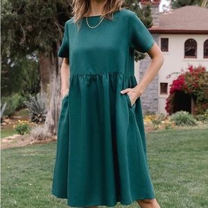 Tradlands Nico Dress, Green, Size L